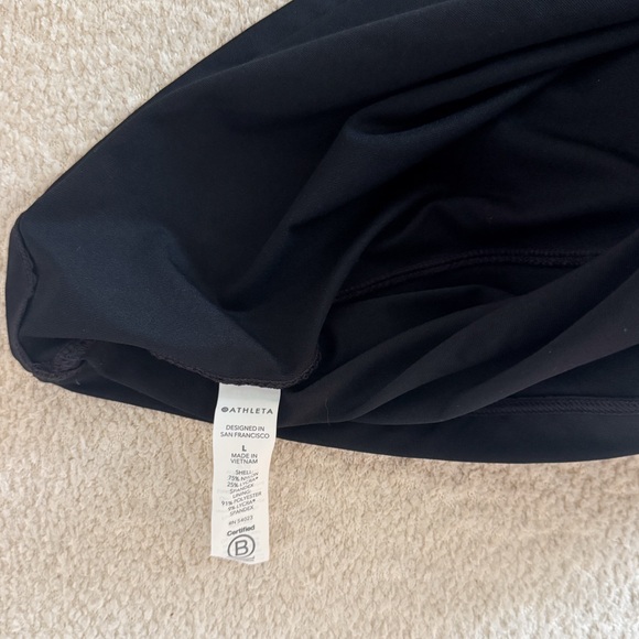 Athleta Black Tie Back Triangle Tankini Swim Top - Picture 11 of 13
